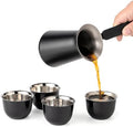 UNISWEET Turkish Coffee Pot Set, 1 Pot and 4 Cups