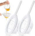 Zopeal 2 Pcs Ultra Fine Mesh Plastic Strainer for Kefir Grain, 120/200