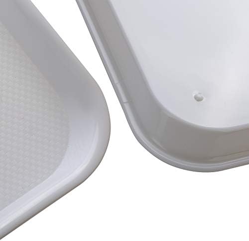 Eslite Rectangular Plastic Serving Trays,Fast Food Serving Cafeteria