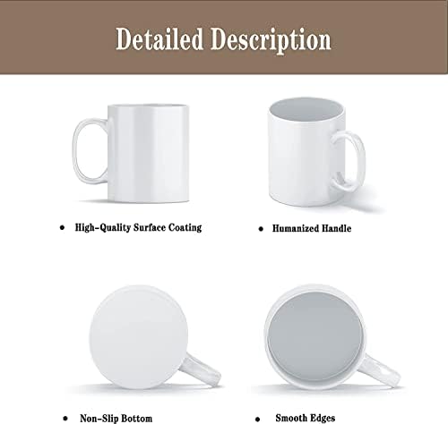 TANGLONG Sublimation Mugs 15 oz, Sublimation Blanks, (Pack of 12)