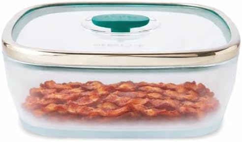 Anyday 10-Cup Square Glass Food Storage with Glass Lid | Plastic-Free
