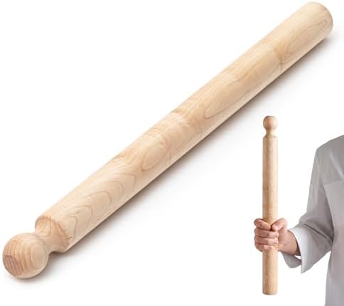 Geetery 24 Inch Long Pasta Rolling Pin 1.87 in Diameter Handmade