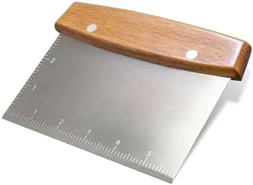 Dough Cutter & Bench Scraper - Ultimate Dough Scraper Tool with