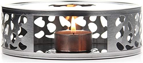 Teabloom Silhouette Tea Warmer - Brushed Stainless Steel Teapot Warmer