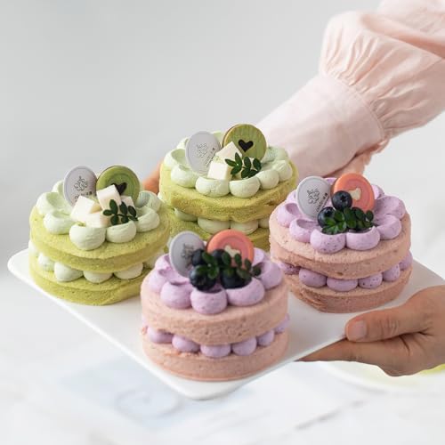 Zorazio 4Inch Round Silicone Mold for Baking, 3Pcs Large Silicone