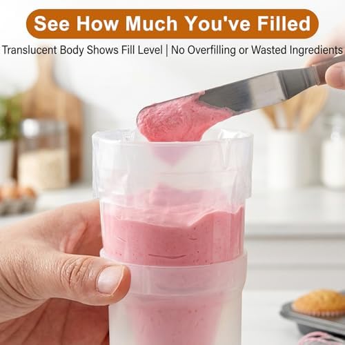 Piping Bag Holder Stand for Filling, Transparent Plastic Icing Stand