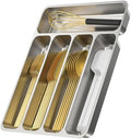 Zarler Stainless Steel Silverware Tray, 5 Compartments