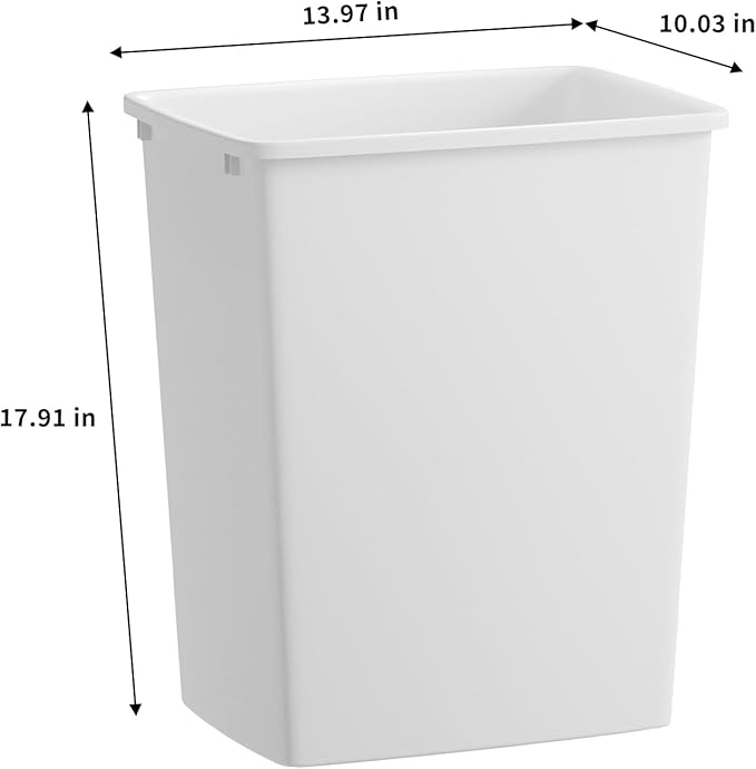 ROOMTEC 35QT Kitchen Trash Can, Sturdy and Lightweight Slim Trash Can, Trash - Image 6