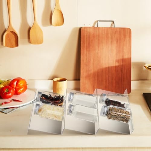 Unomor Expandable Spice Rack Drawer Organizer 4 pack Acrylic