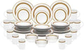 Dinnerware Set for 12-60 Piece Porcelain Dish Set - Elegant Rope Gold