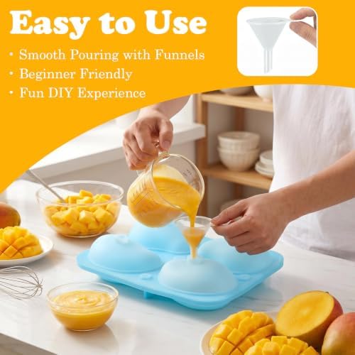 2 Pack Mango Silicone Mold, 3D Mango Shape Cake Mold