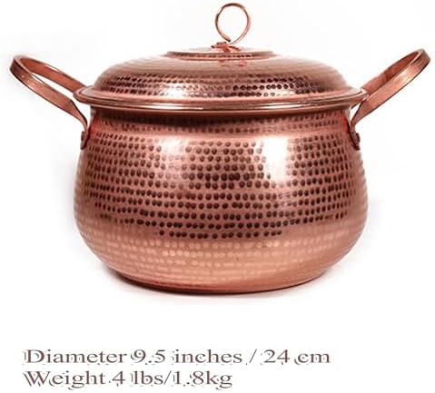 Handcrafted Hammered Copper Cookware Set - Ideal for Copper Chef