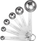 Measuring Spoons, 6-Piece Heavy Duty Stainless Steel Measuring Spoons