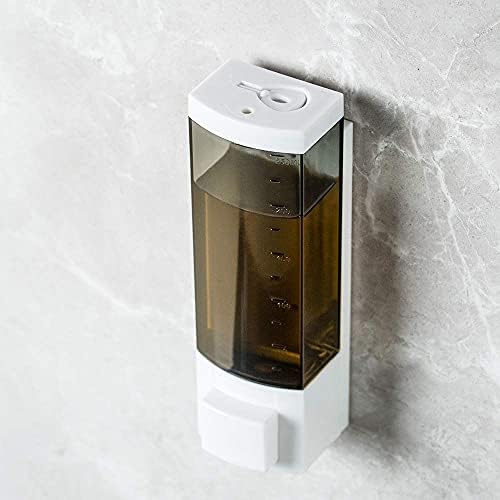 Soap Dispenser, 250ml ABS Plastic, Adhesive Wall Mount
