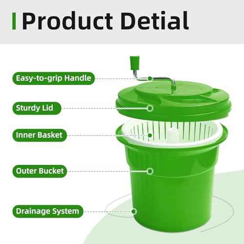 5 Gallon Commercial Salad Spinner and Dryer