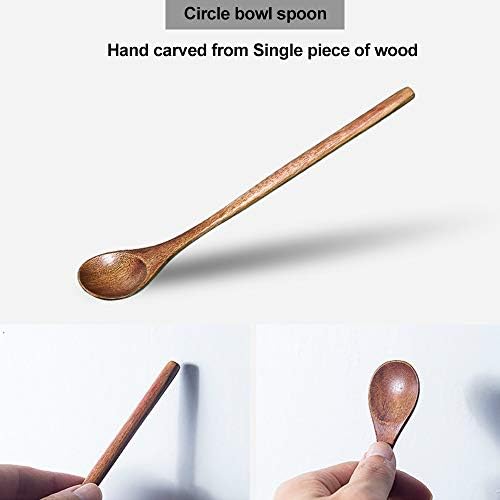 6Pcs Small Wood Coffee Spoons for Serving Honey Jars Stir Wooden