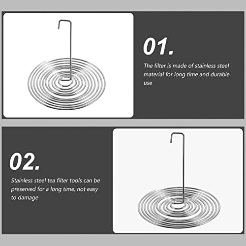 Kichvoe 20 pack Stainless Steel Teapot Spout Strainers Spring Mesh