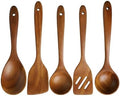 SAVVYDIVAH Wooden Kitchen Utensil Set – Non Toxic Mahogany Wooden