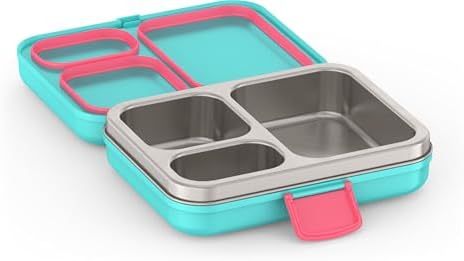 THERMOS Kids Freestyle Food Storage Lunch Kit, Teal