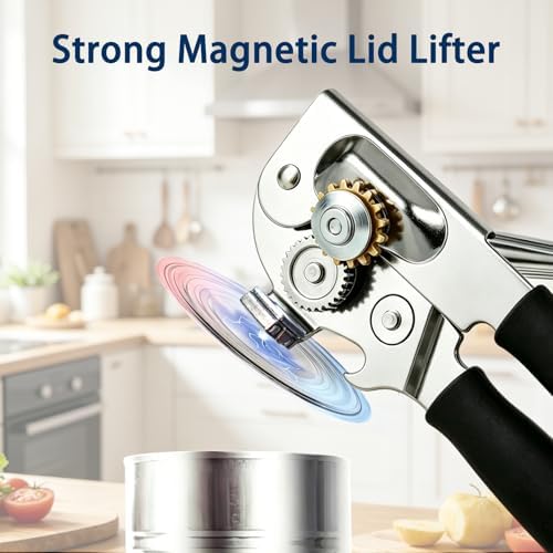 Can Opener Manual with Magnetic Lid Lifter,Can Openers for Seniors