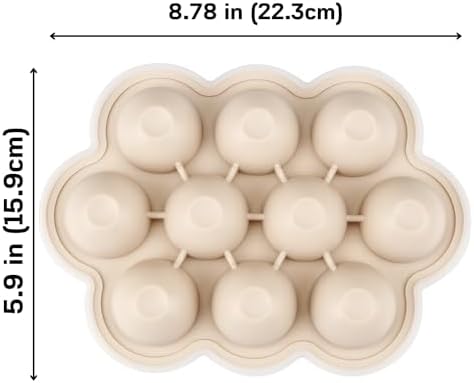 PandaEar 2 Pack Baby Food Freezer Tray with Lids, Silicone Baby Food