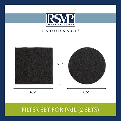 RSVP International 2-Piece Charcoal Compost Bin Filter Set