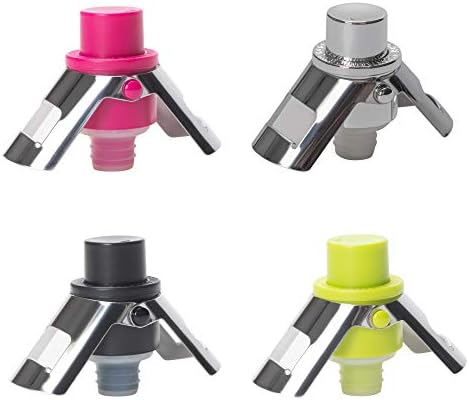 Cork Pops Assorted Colors 3 Inch Acrylic Dual Metal Wing Lock