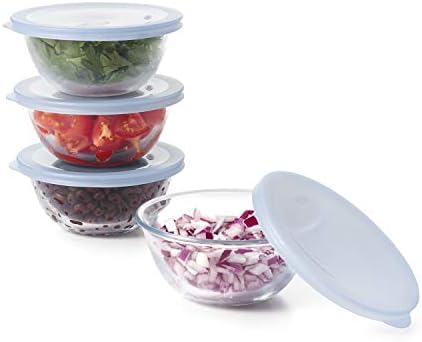OXO 11205500 Good Grips 8-Piece Glass Prep Bowl Set, One Size, Clear
