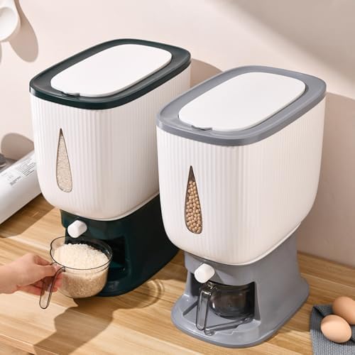 rice dispenser 22-pound, kitchen pantry household sealed