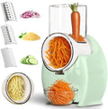 3-in-1 Electric Rotary Cheese Grater, Green