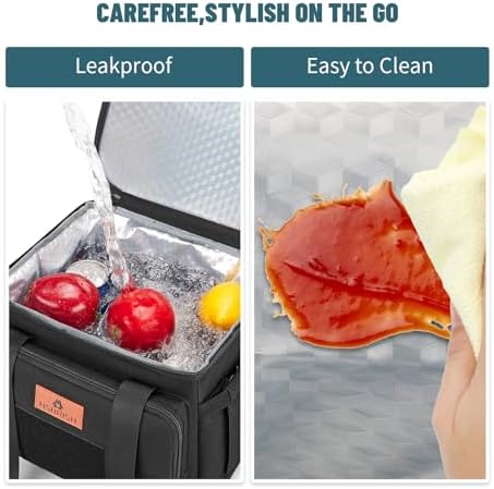 HSHRISH Lunch Box & Lunch Bag for Men - Tactical Expandable Cooler Bag