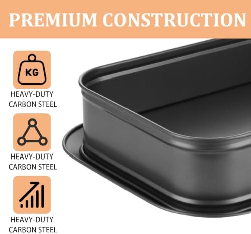 QTLCOHD Springform Cake Pan, Set of 2, 11 x 15 Inch Cheesecake Pan