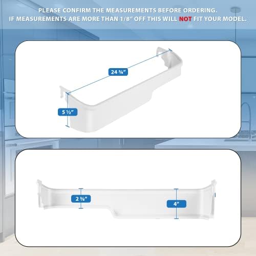 Lifetime Appliance 240337901 Door Bin Rack Compatible with Frigidaire