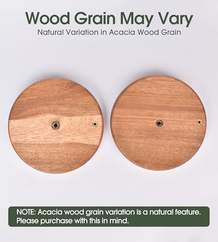 Acacia Wood Paper Towel Holder for Jumbo Rolls