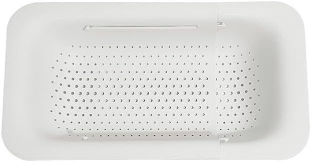 NIWWIN Collapsible Kitchen Colander Strainer, Expandable Over the Sink
