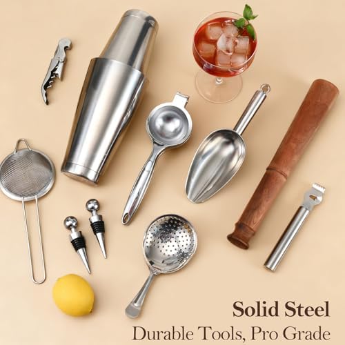 Etens 33-Piece Pro Bartender Kit, Bar Tools Cocktail Shaker Set for