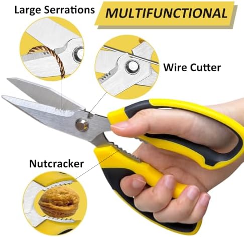 Heavy Duty Scissors, Sharp Scissors All Purpose Heavy Duty with