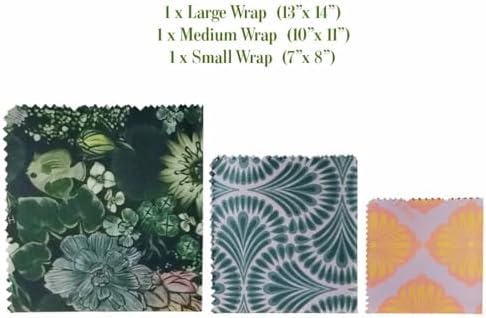 Hive & Seal Beeswax Wraps, Small Medium Large