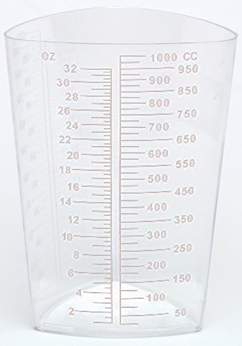 OakRidge Products 1000ml Triangular Graduated Container, Translucent