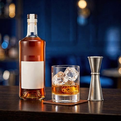 8 Pack Jigger for Bartending, Stainless Steel Double-Sided Jigger 2 oz