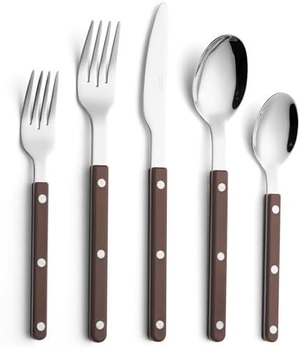 ANNOVA Silverware Set, Retro/Rivet Colorful Stainless Steel Tableware