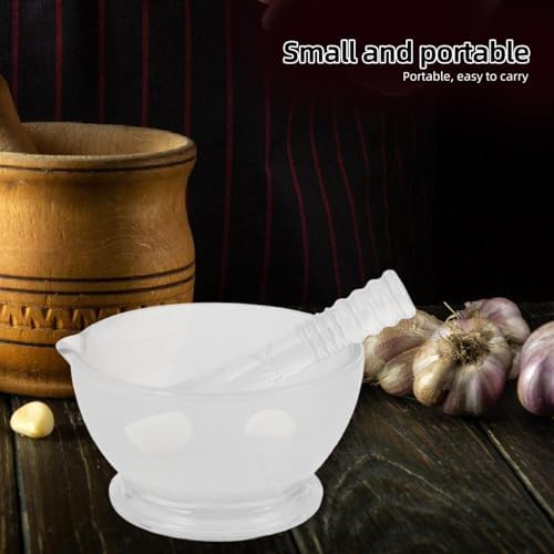 Glass Pestle and Bowl Set 75ml with Non Slip Base