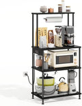 SUPERLELE 4-Tier Baker's Rack with Power Outlets