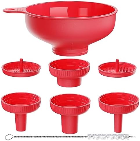 Wide Mouth Kitchen Funnel, Food Grade Plastic Cooking Canning Funnel