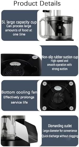 5-in-1 Food Processor, 600W, 5L Capacity