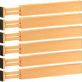 6-Pack Drawer Dividers 2.6-Inch High Dresser Drawer Organizer 16 to