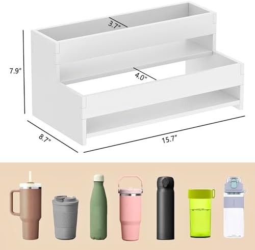 Water Bottle Organizer 2-Tier 15.7" W