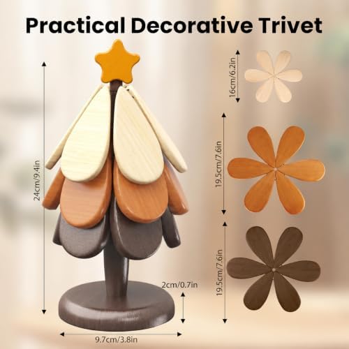 Trivets for Hot Dishes, 3 Color Hot Pads for Kitchen, Decorating Space