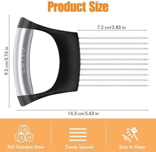 Onion Holder for Slicing, Stainless Steel Onion Slicer, Onions Slicer