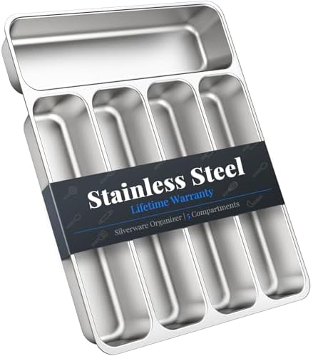 IKOCO Stainless Steel Silverware Organizer